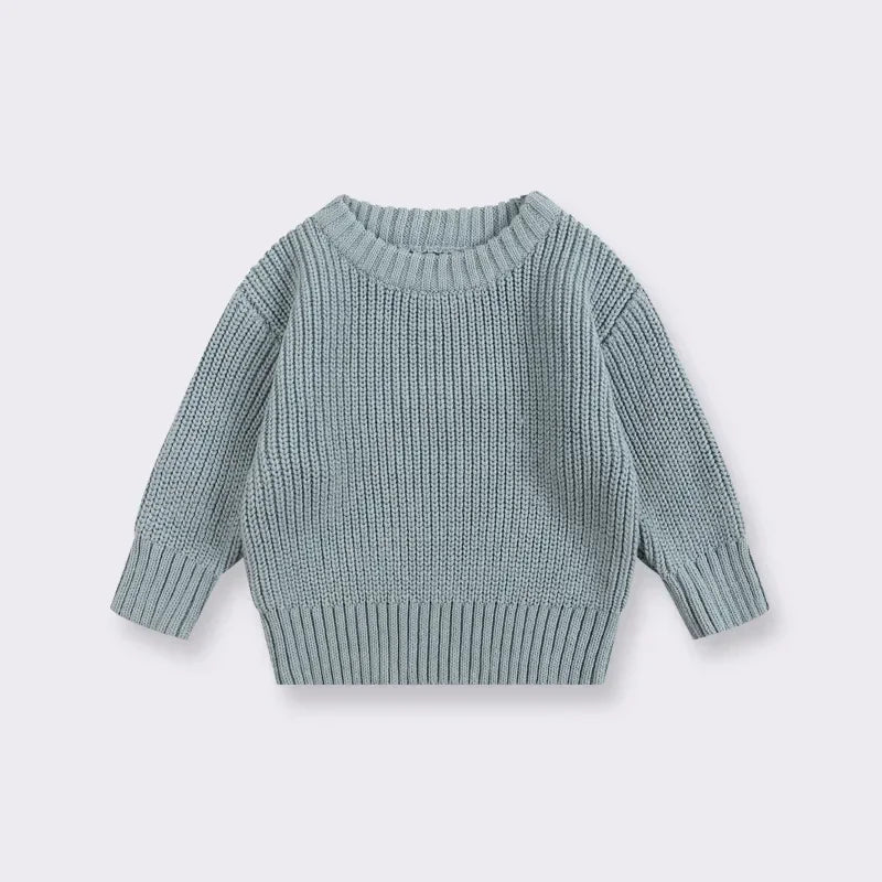 Knit Pullover Sweater — Winter Baby & Toddler Top (0–7T)