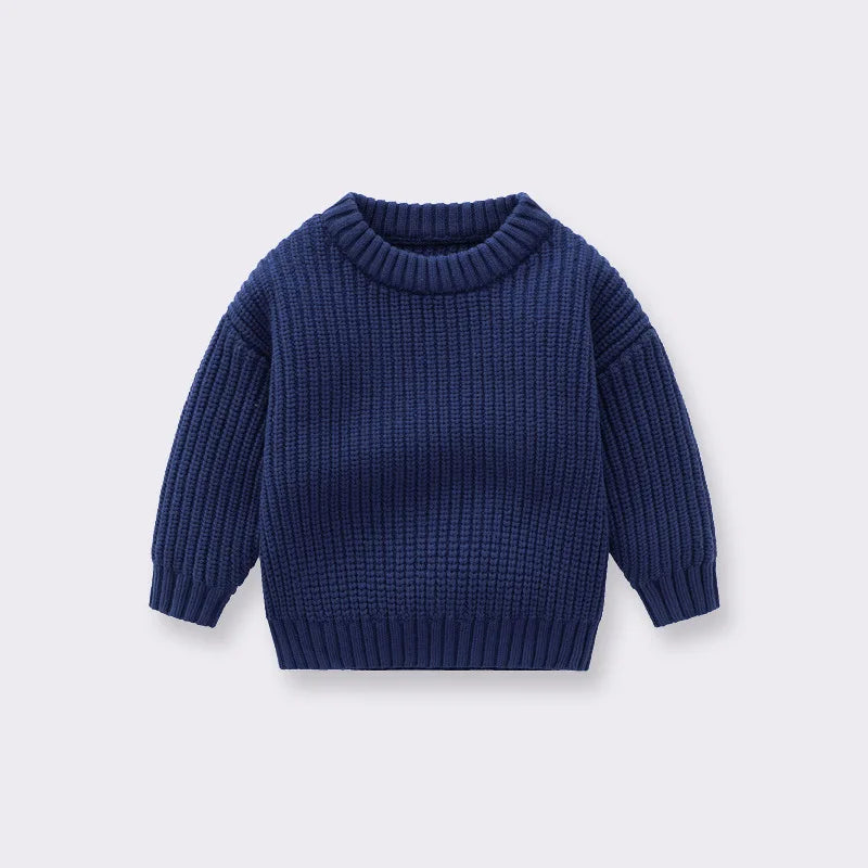 Knit Pullover Sweater — Winter Baby & Toddler Top (0–7T)