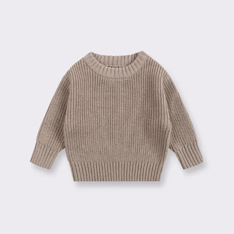 Knit Pullover Sweater — Winter Baby & Toddler Top (0–7T)
