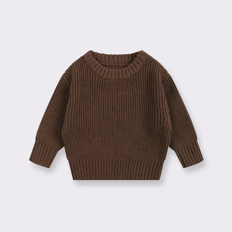 Knit Pullover Sweater — Winter Baby & Toddler Top (0–7T)