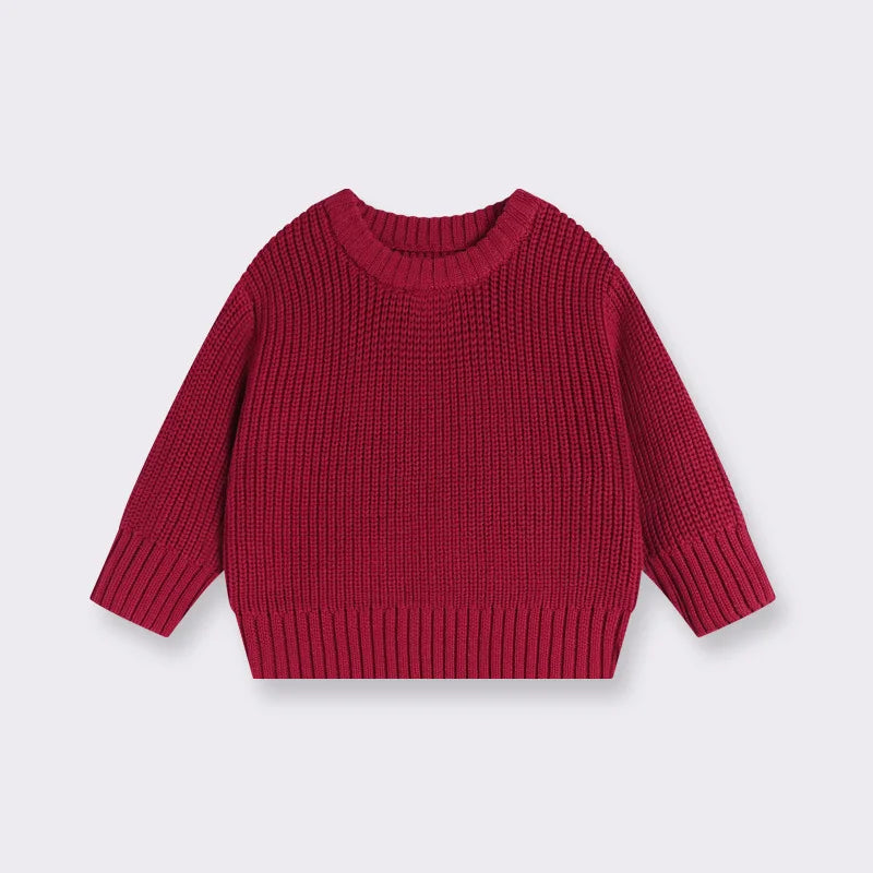 Knit Pullover Sweater — Winter Baby & Toddler Top (0–7T)