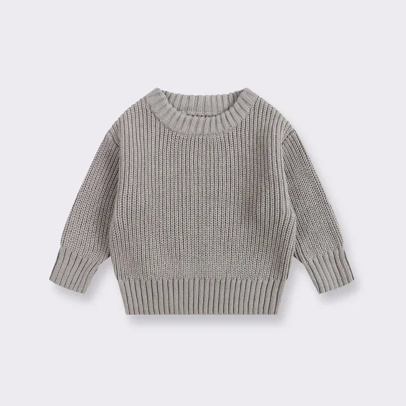 Knit Pullover Sweater — Winter Baby & Toddler Top (0–7T)