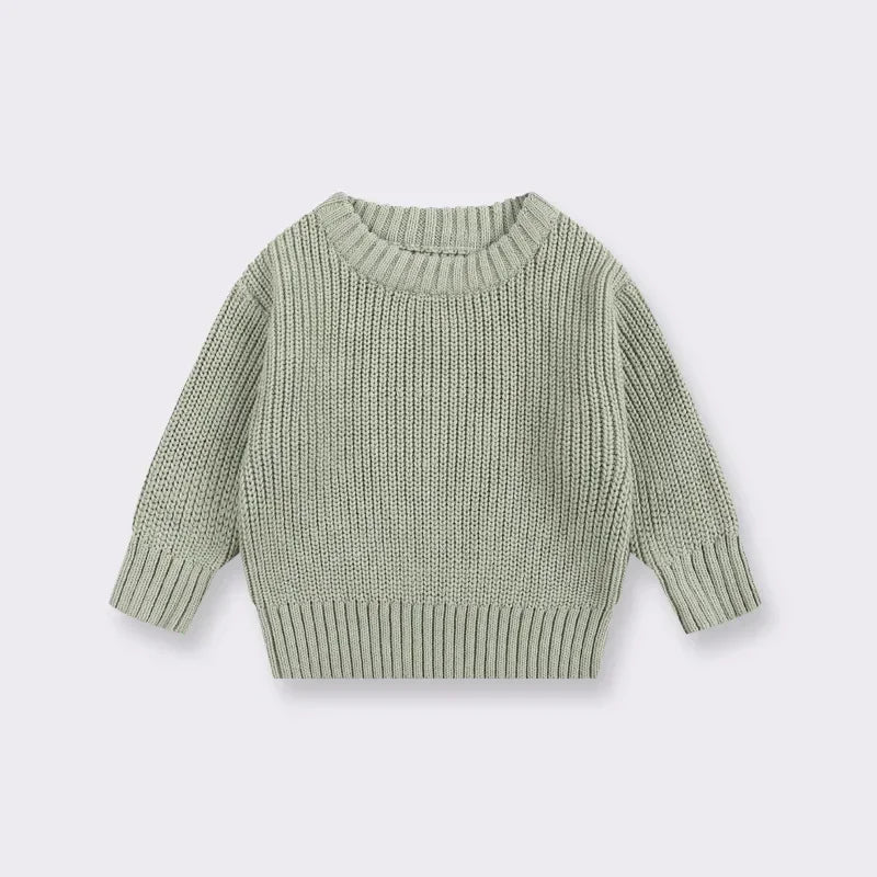 Knit Pullover Sweater — Winter Baby & Toddler Top (0–7T)
