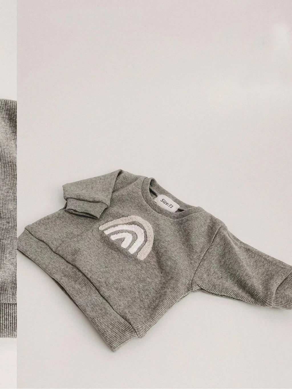 Rainbow Cozy 2-Piece Cotton Set (Sweatshirt + Pants)