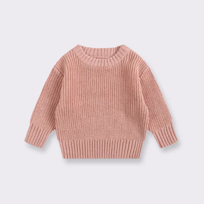 Knit Pullover Sweater — Winter Baby & Toddler Top (0–7T)