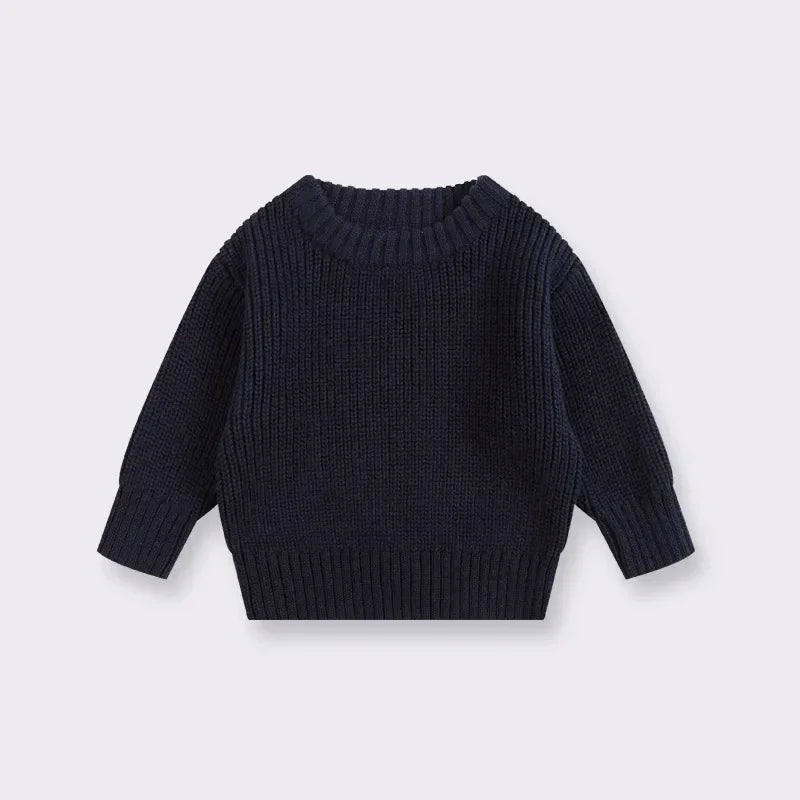 Knit Pullover Sweater — Winter Baby & Toddler Top (0–7T)