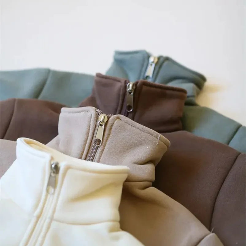 Cozy Winter Fleece Set — Warm Sweatshirt + Pants