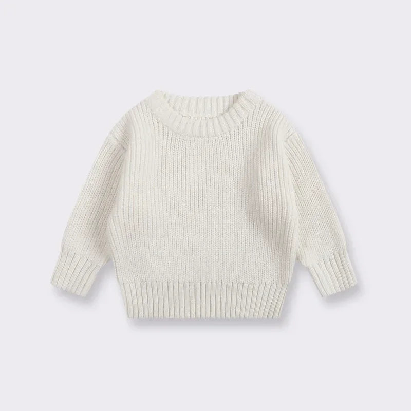 Knit Pullover Sweater — Winter Baby & Toddler Top (0–7T)